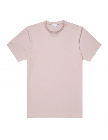 Sunspel Riviera Midweight T-Shirt Pale Pink