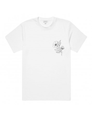 Sunspel Flower Print T-Shirt White