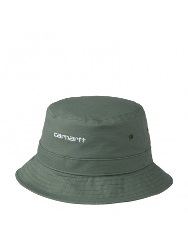 Carhartt WIP Script Bucket Hat Park / White