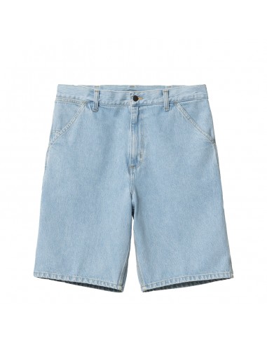 Carhartt WIP Single Knee Short Blue Heavy Stone Bleached