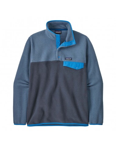 Patagonia Lightweight Synchilla Snap-T Fleece  Pullover Smolder Blue