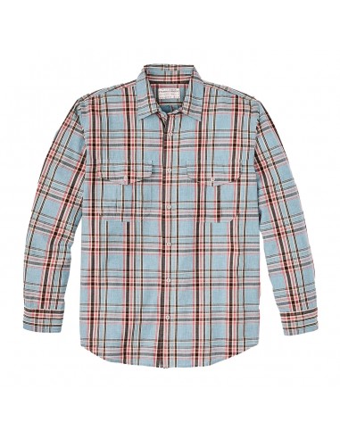 Filson Washed Feather Cloth Shirt Light Blue / Red / Natural Plaid