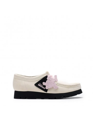 Clarks Originals Womens Wallabee White / Black