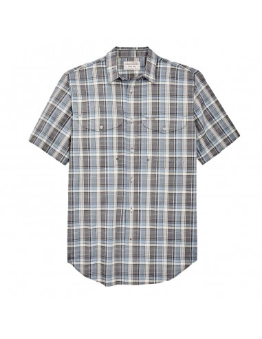 Filson Twin Lakes Short Sleeve Sport Shirt Gray / Blue / Cream