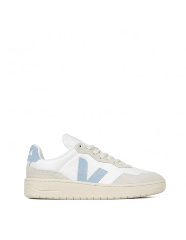 Veja Womens V-90 O.T. Leather Trainer Extra-White Steel