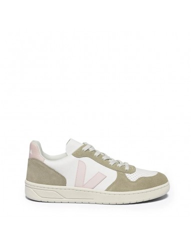 Veja Womens V-10 Chromefree Leather White Petale Sahara