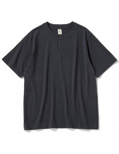 Jackman Henleyneck S/S T-Shirt Dark Blue Gray