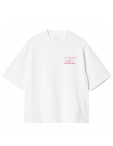 Carhartt WIP Womens S/S Kainosho T-Shirt White / Charm Pink