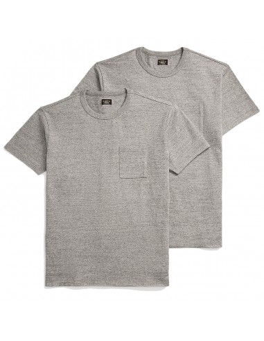 RRL by Ralph Lauren Garment-Dyed Pocket T-Shirt Two-Pack Grey Heather