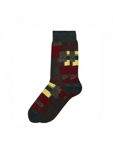 Anonymous Ism Patchwork Crew Socks Moss