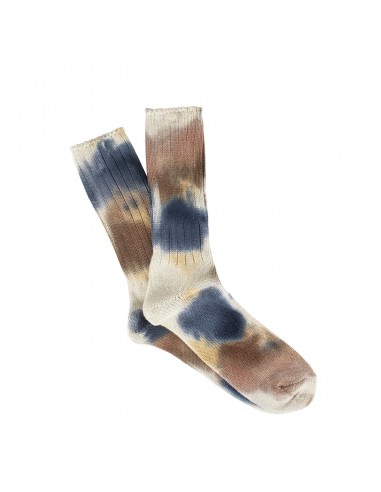 Anonymous Ism Scatter Dye Crew Socks Navy Melange