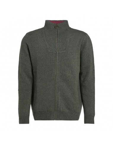 Barbour Nelson Essential Full Zip Knit Seaweed