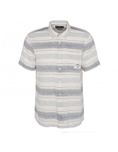 Barbour Crimwell Short Sleeved Striped Shirt Whisper White