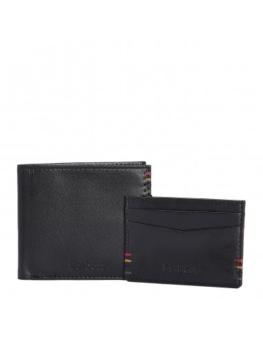 Barbour Cairnwell Wallet And Cardholder Gift Set Black