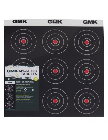 GMK 9 Bullseye Reactive Target 12x12 White