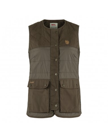 Fjallraven Womens Forest Wool Padded Vest Dark Olive